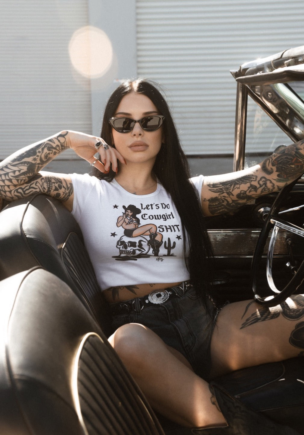 Cowgirl Baby Crop Tee