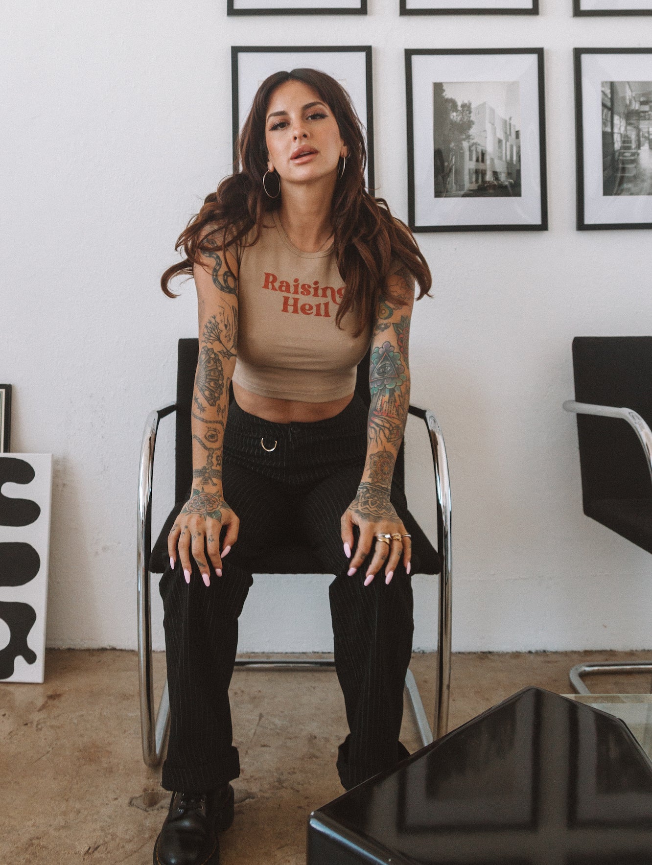 Raising Hell 90's Baby Crop Tee