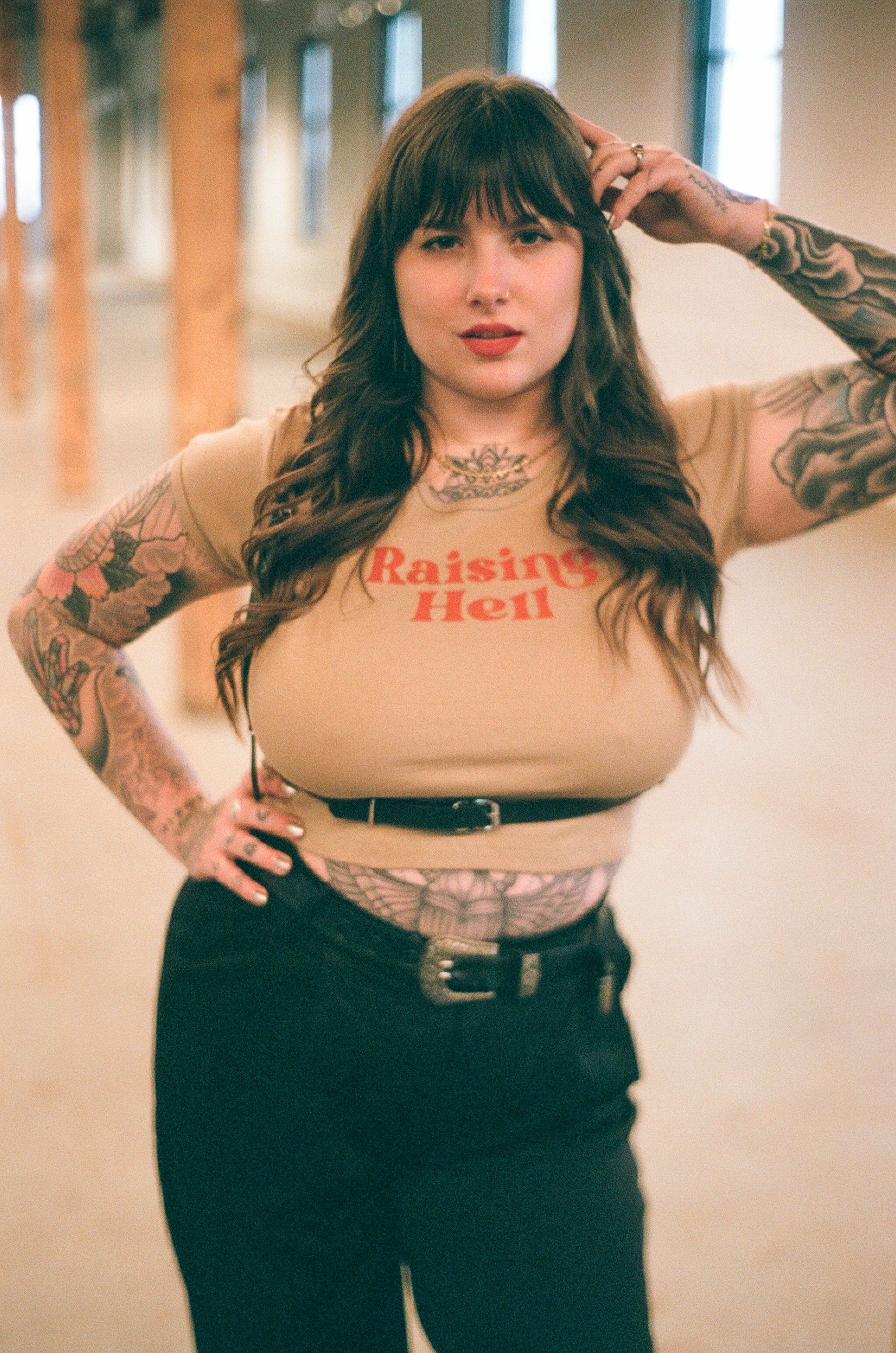 Raising Hell 90's Baby Crop Tee