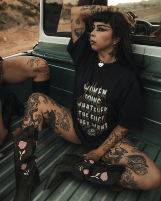 Women Doing What They Want Flame Tee