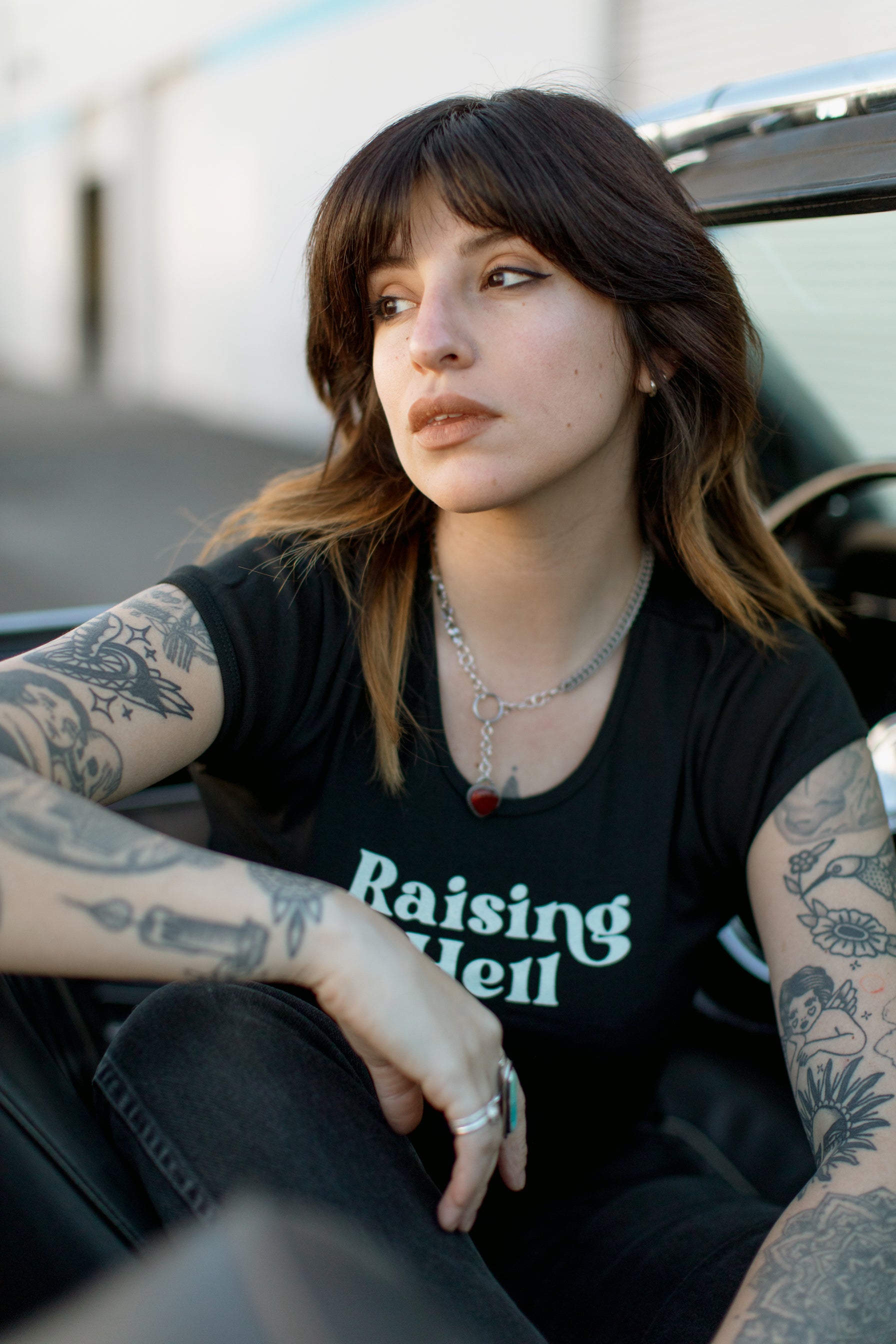 Raising Hell 90's Baby Crop Tee - REBEL SOUL COLLECTIVE