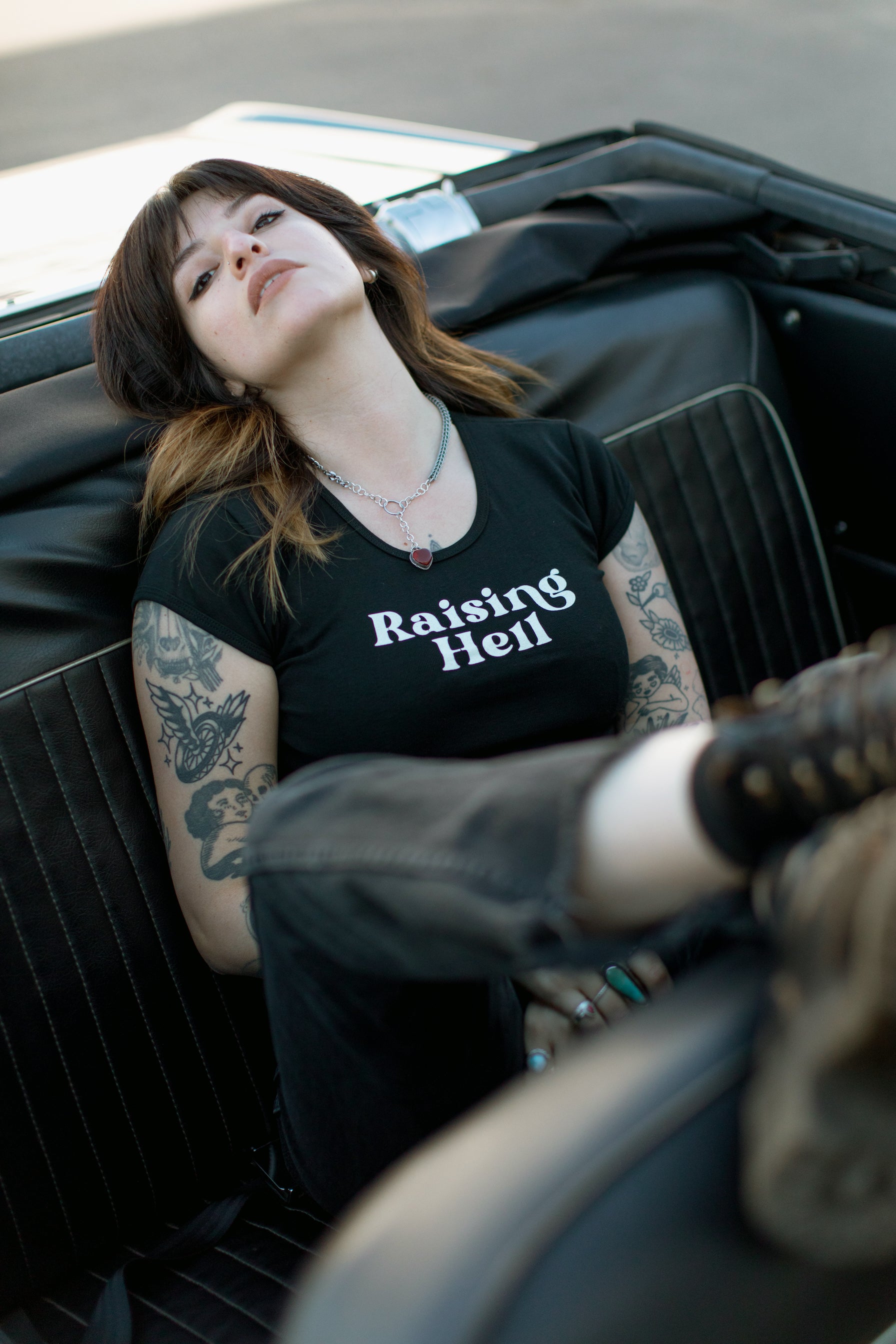 Raising Hell 90's Baby Crop Tee