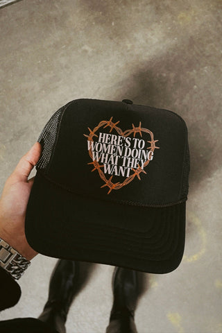 Here's To Women Trucker Hat
