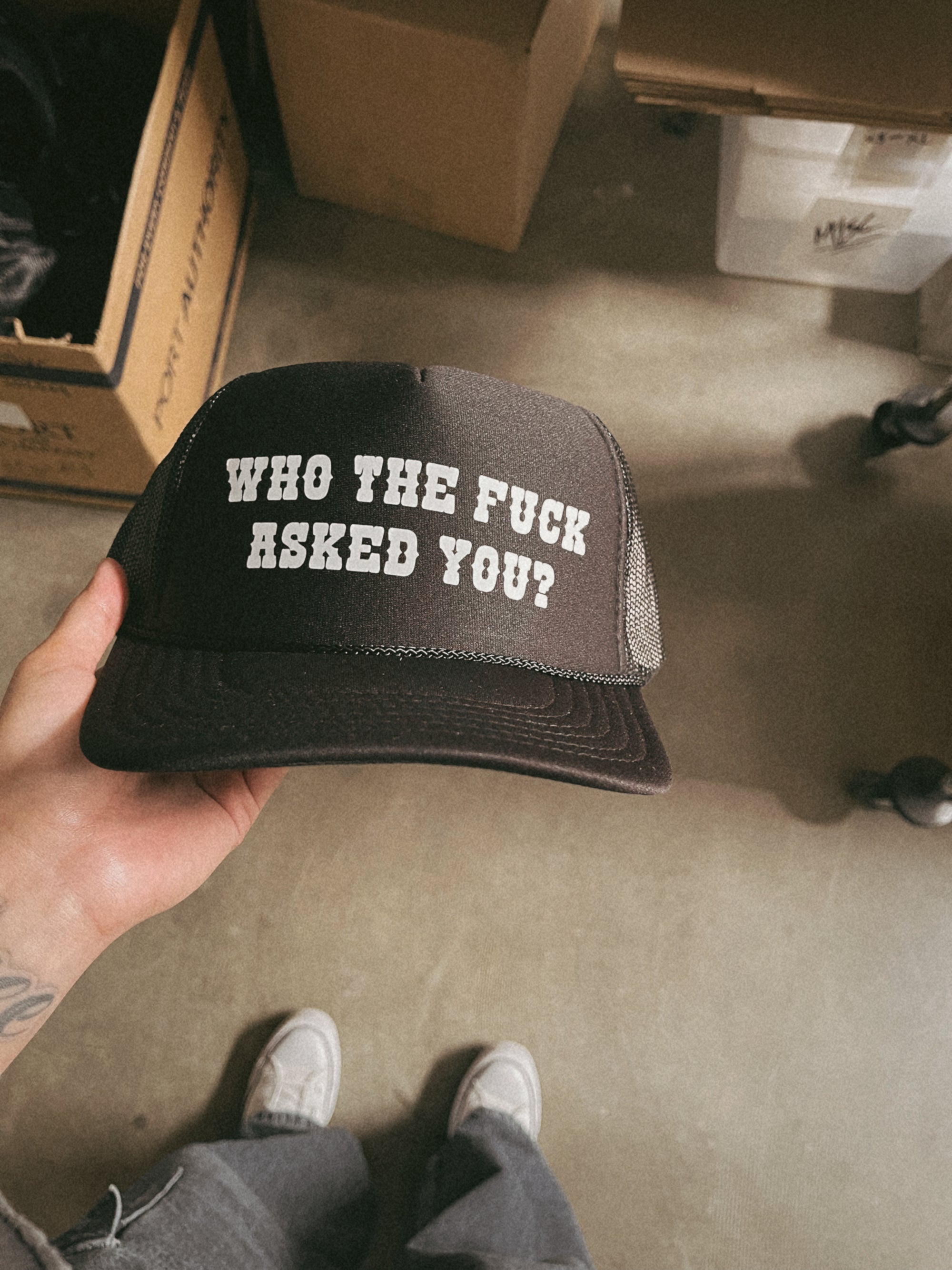 Who Asked Trucker Hat - one offs