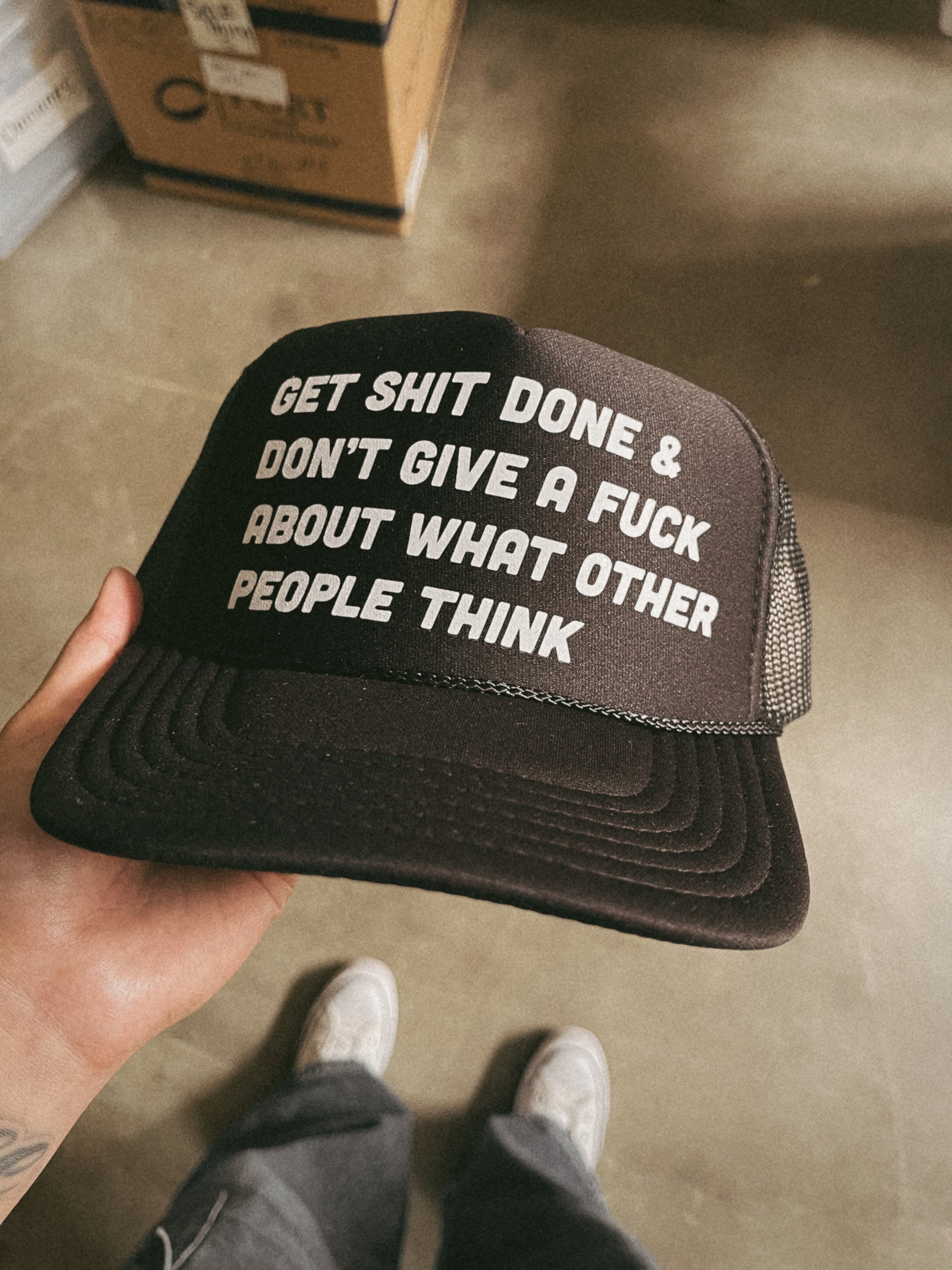Get Shit Done Trucker Hat - one offs