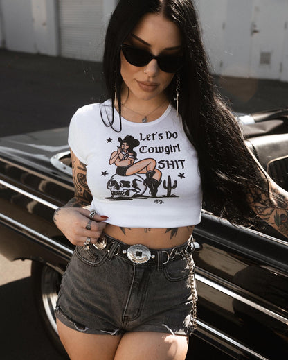 Cowgirl Baby Crop Tee - REBEL SOUL COLLECTIVE