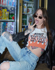 Women Doing Whatever Flame Crop Tank