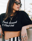 Find Out Cropped Tee - REBEL SOUL COLLECTIVE