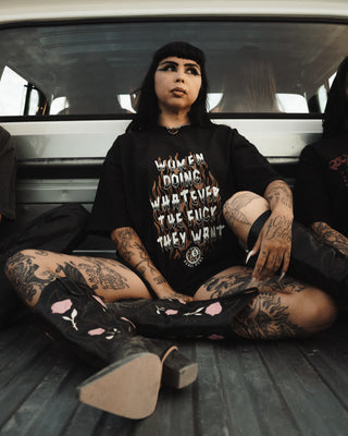 Women Doing What They Want Flame Tee