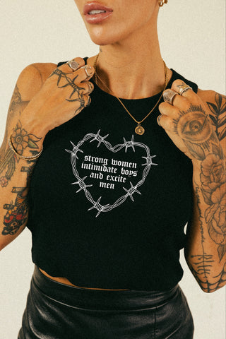 Strong Women Crop Tank