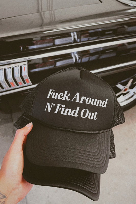 Find Out Trucker Hat - REBEL SOUL COLLECTIVE